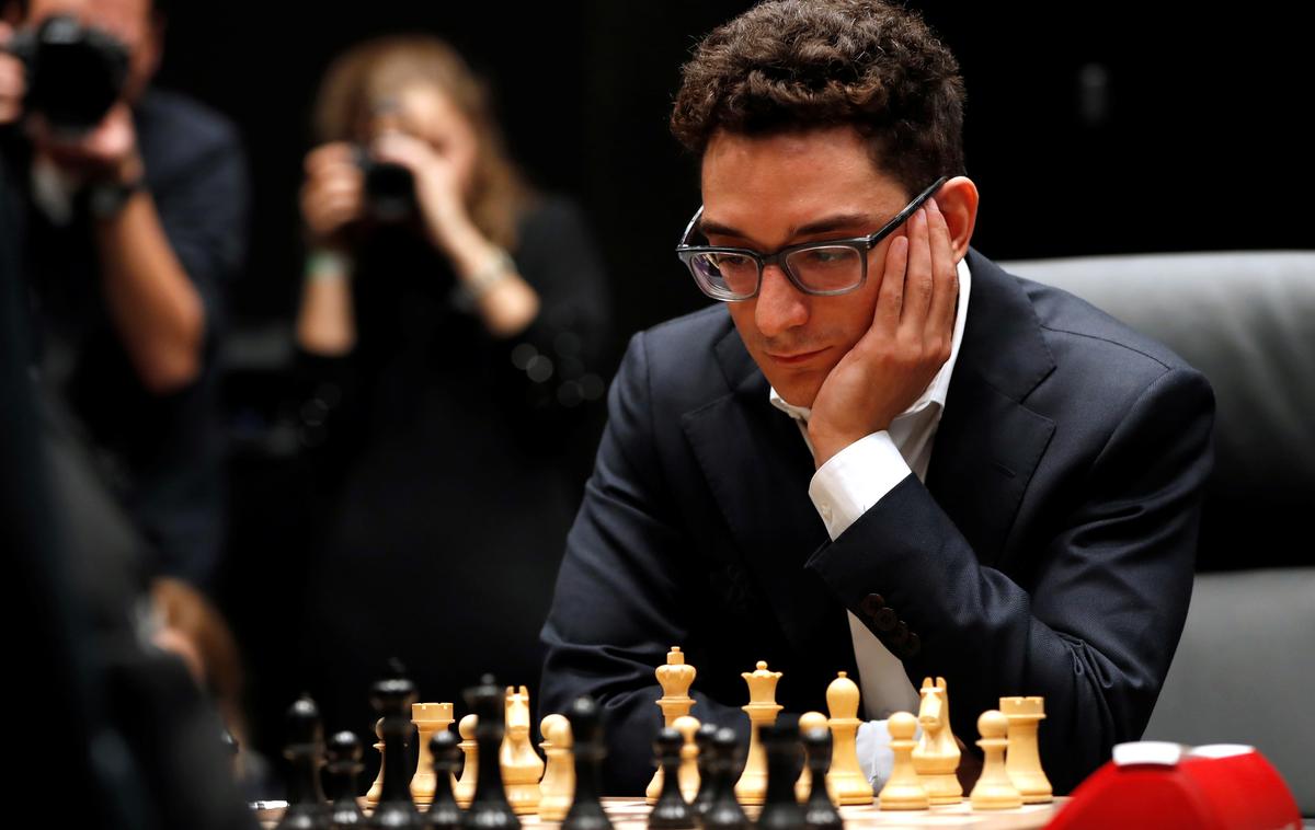 Fabiano Caruana | Fabiano Caruana se še naprej trdovratno upira svetovnemu prvaku Carlsenu. | Foto Reuters