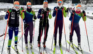 V Oberhof tri biatlonke in štirje biatlonci