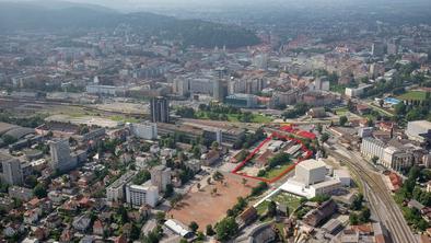 Na prodaj zemljišče v središču Ljubljane, kjer je predvidenih 330 stanovanj