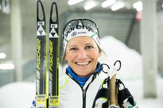 Katja Višnar ima olimpijsko progo na steni, tako da jo lahko vidi vsak dan