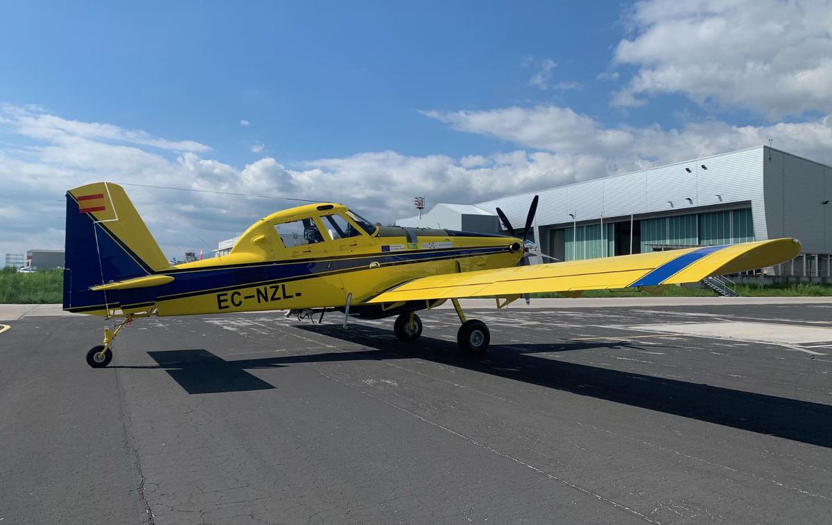 Air Tractor | Prvo letalo je že prispelo, drugo letalo bo v Sloveniji predvidoma junija.  | Foto Ministrstvo za obrambo