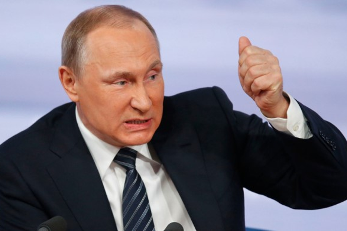 Vladimir Putin | Ruski predsednik Vladimir Putin se je odločil, da bo največja jedrska elektrarna v Evropi od zdaj ruska.  | Foto Twitter
