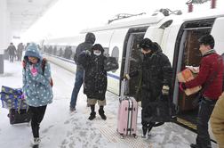 Tudi Kitajski in Japonski snežna neurja povzročajo težave