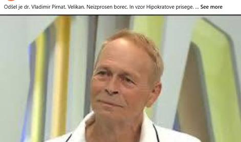 Umrl je znani zdravnik Vladimir Pirnat