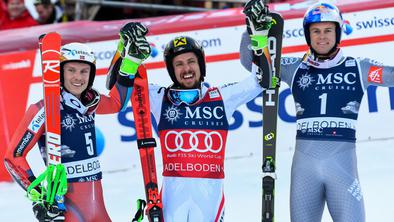 Marcel Hirscher zmagovalec Adelbodna, Kranjec znova odličen