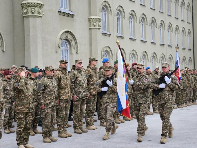 Slovesnost ob preoblikovanju Centra vojaških šol v Poveljstvo za doktrino, razvoj, izobraževanje in usposabljanje | Foto: STA