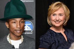 Pharrell Williams bi za predsednico imel Hillary Clinton
