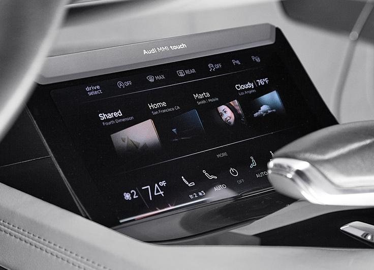 Avtomobil bo predvidoma dobil še tretji digitalni zaslon pod sredinsko konzolo. | Foto: Audi