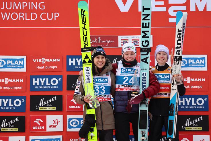 Najboljše tri na zadnji tekmi pred olimpijskimi igrami. | Foto: Reuters