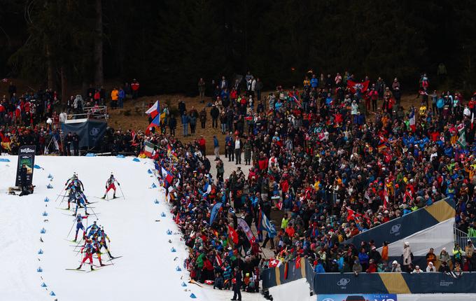 Lenzerheide, moška štafeta, biatlon | Foto: Reuters