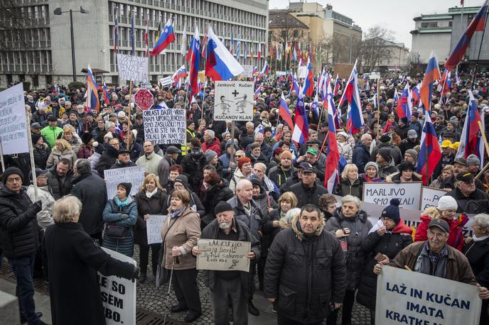 Protestni shod upokojencev, ki ga je pripravila ljudska iniciativa Glas upokojencev Slovenije. Upokojenci | Foto Bojan Puhek
