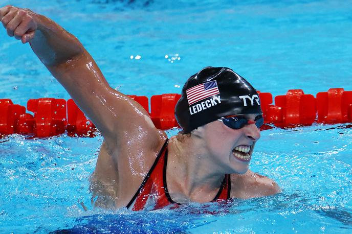 Katie Ledecky, Pariz 2024 | Katie Ledecky je na svojih četrtih olimpijskih igrah prišla že do 12 medalje, od tega osme najžlahtnejšega leska. | Foto Reuters