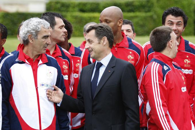 V spor v nogometni reprezentanci je posegel celo takratni francoski predsednik Nicolas Sarkozy. | Foto: Reuters