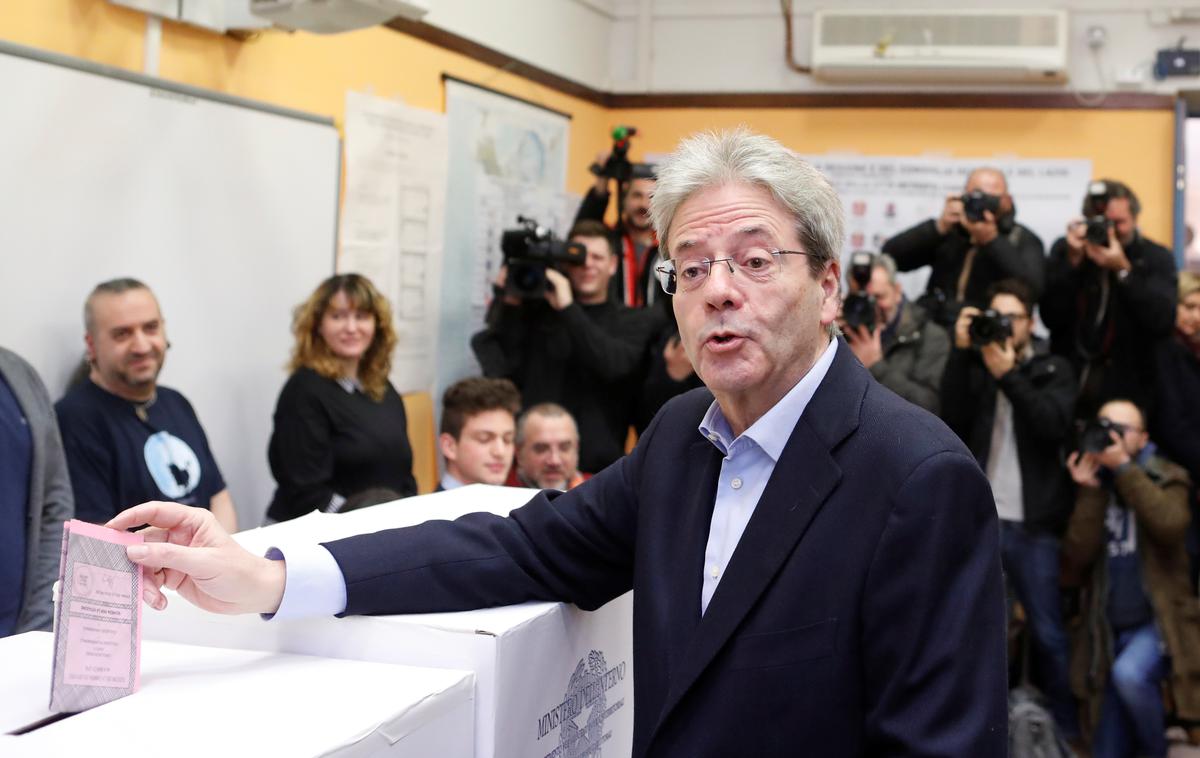 Italija volitve, Paolo Gentiloni | Foto Reuters