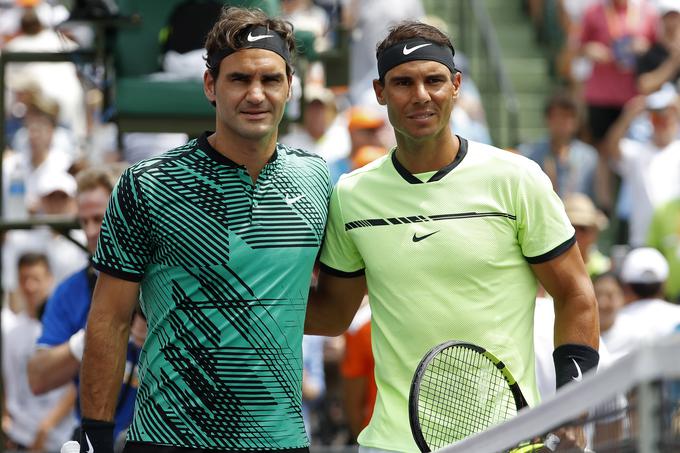 Roger Federer je v letošnji sezoni dobil vse medsebojne dvoboje proti Rafaeul Nadalu. | Foto: Reuters