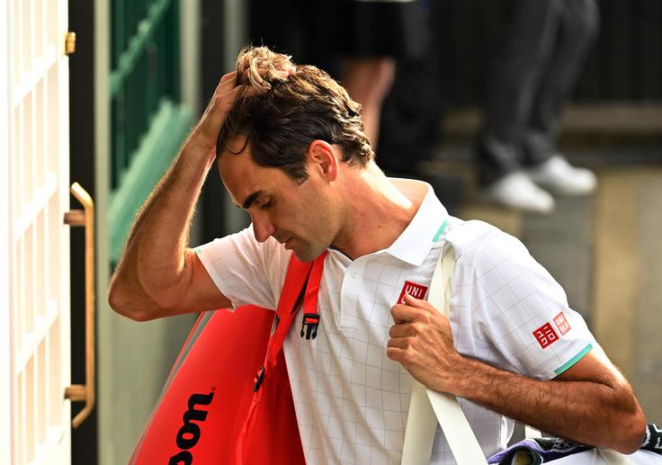 Roger Federer se je letos v Wimbledonu poslovil v četrtfinalu. | Foto: Guliverimage/Vladimir Fedorenko