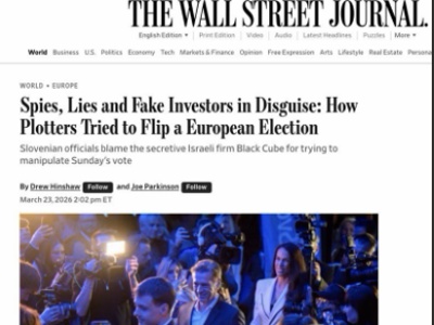 Wall Street Journal o političnem dogajanju v Sloveniji: to jim je povedal Janša