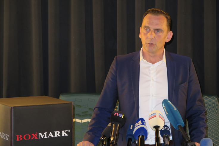 Direktor Boxmarka Marjan Trobiš, ki je tudi predsednik Združenja delodajalcev Slovenije, ne izključuje vnovičnega zaposlovanja. | Foto: STA ,
