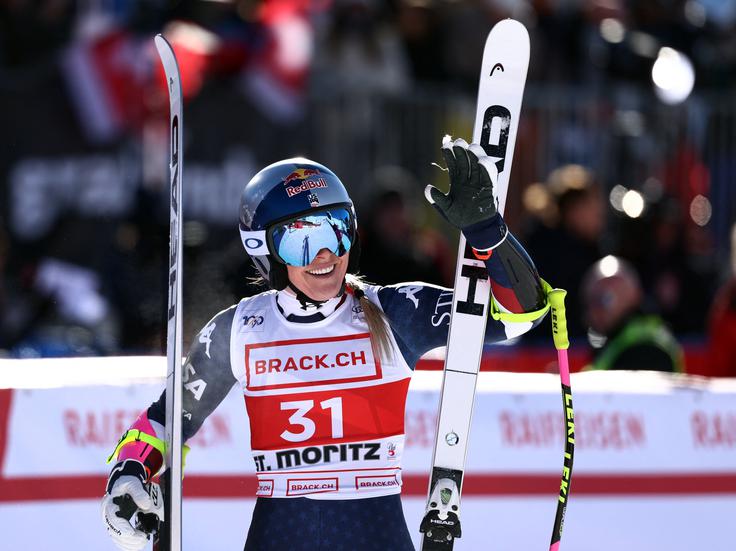 Lindsey Vonn ob vrnitvi ni razočarala. | Foto: Reuters