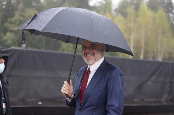 Vrh EU - Zahodni Balkan. Edi Rama | Albanski premier Edi Rama je poudaril, da gre za zgodovinski mejnik tako za Albanijo kot tudi za EU. | Foto Bojan Puhek