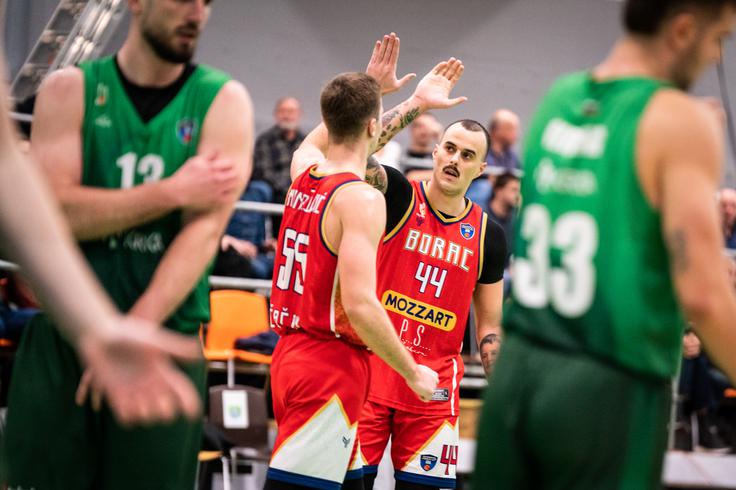 Borac je v drugem delu poskrbel za preobrat in tudi povedel, a je na koncu Krka le ustavila nalet gostov. | Foto: Dragana Stjepanović/ABA