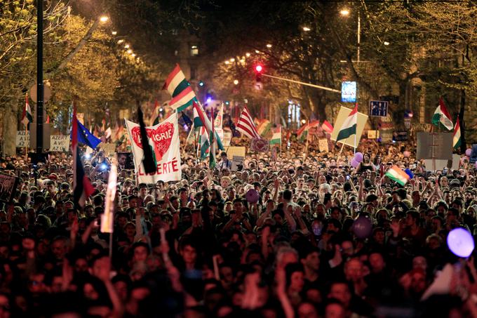 Budimpešta, protesti | Foto: Reuters