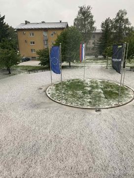 Toča v Brežicah