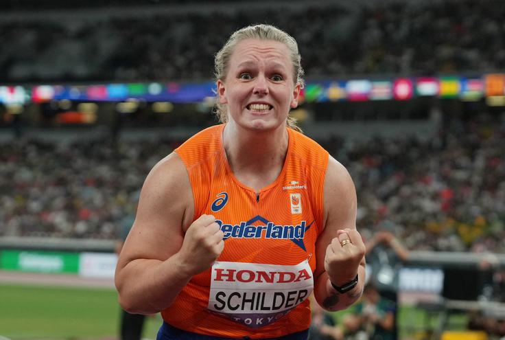 Jessica Schilder si je zlato priborila v zadnjem poskusu. | Foto: Reuters