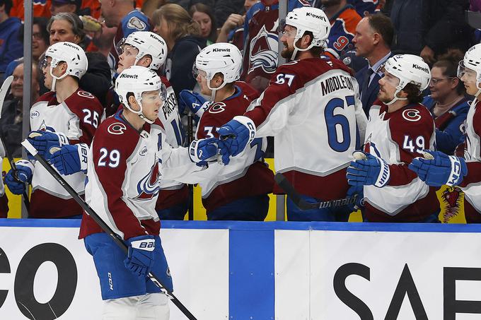  Nathan MacKinnon je že pri 87 točkah. | Foto: Reuters