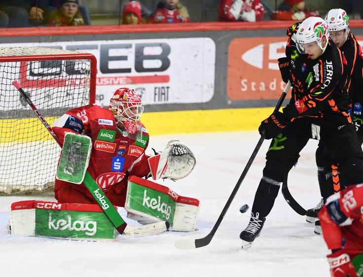 Gradec je v zadnjih minutah tekme v Celovcu uprizoril velik preobrat. | Foto: EC-KAC/Florian Pessentheiner