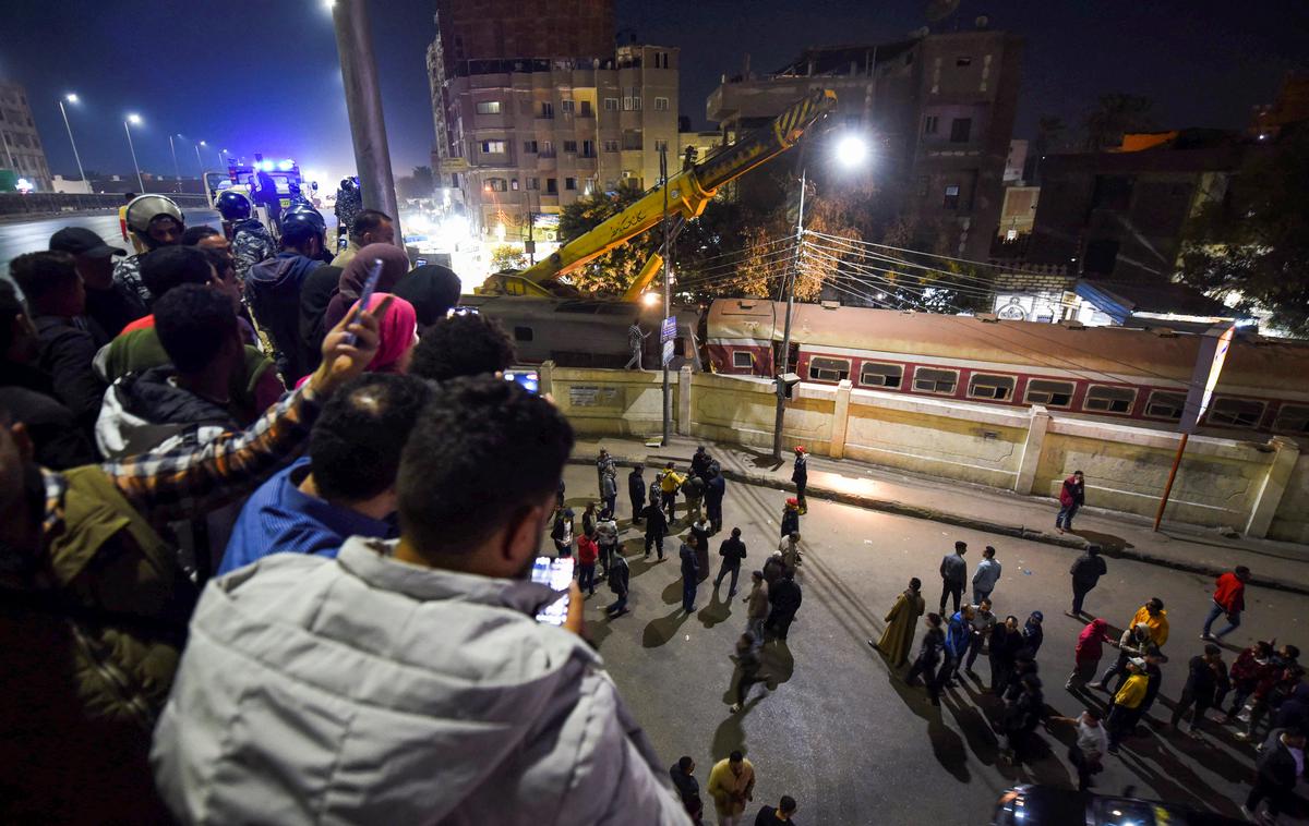 Egipt, vlak, nesreča | Železniške nesreče v Egiptu večinoma pripisujejo slabi infrastrukturi in vzdrževanju. | Foto Reuters