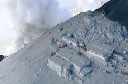 Klic takoj po izbruhu vulkana: Konec je, umiram (video)
