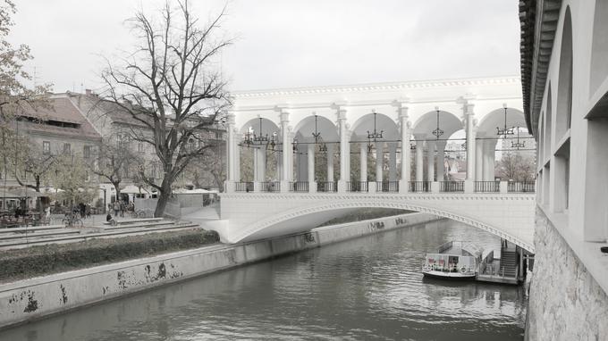 Tako si je Mesarski most zamislil Plečnik ... | Foto: Nejc Bernik/ZRC SAZU