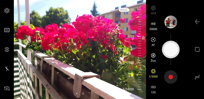 Ročni način (Pro, Manual ali preprosto "Ročni" na večini pametnih telefonov) uporabniku omogoča igranje z določenimi parametri fotografiranja - nastavljanje vrednosti osvetlitve in vrednosti ISO, hitrosti sprožilca in zaslonke. | Foto: Matic Tomšič