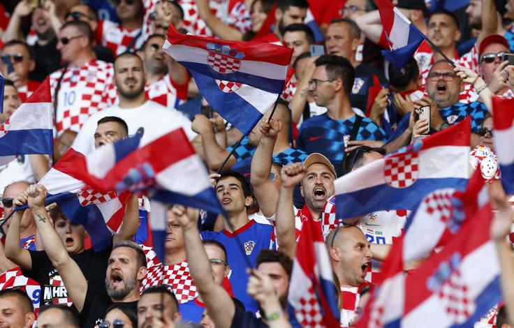 Hrvaški navijači bodo prihodnje leto na SP 2026 spremljali ljubljence. Hrvaška bo branila tretje mesto. | Foto: Reuters