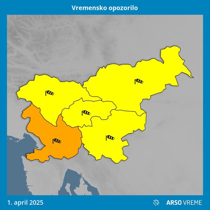 Veter se bo okrepil.  | Foto: Arso