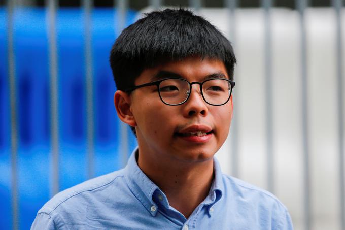 Vidni aktivist gibanja za demokracijo v Hongkongu Joshua Wong. | Foto: Reuters