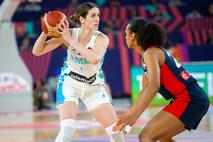 slovenska ženska košarkarska reprezentanca Slovenija : Francija Eva Lisec