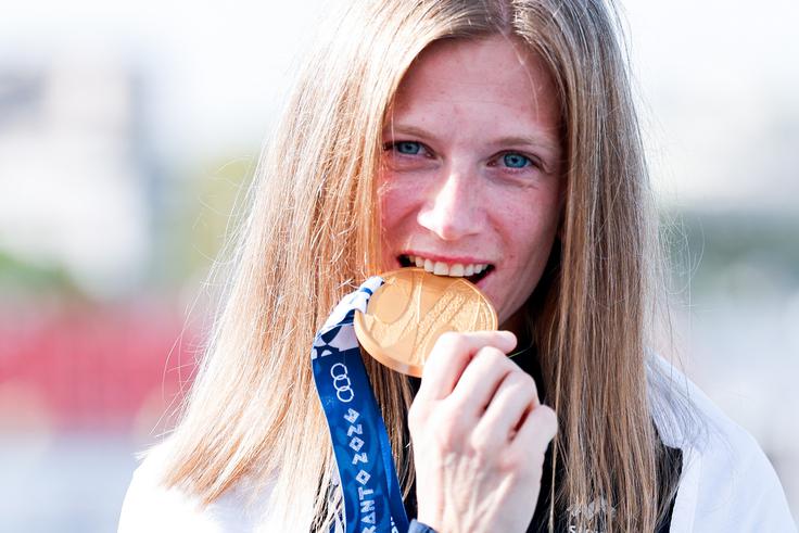 Tina Šutej je bila tudi zlata. | Foto: Aleš Fevžer