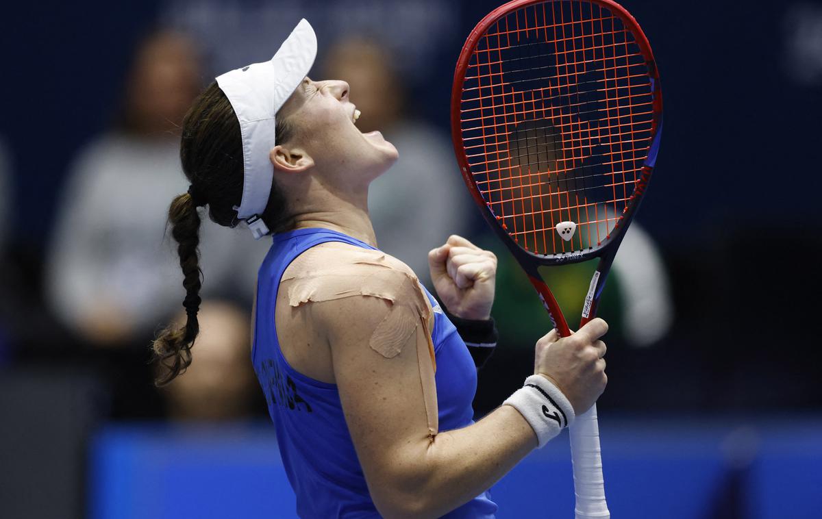 Tamara Zidanšek | Tamara Tidanšek se je prebila skozi prvi krog kvalifikacij za nastop v Wimbledonu. | Foto Reuters