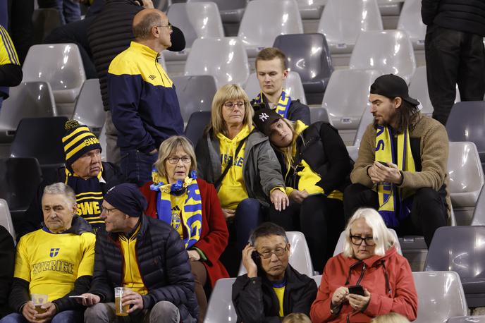 Švedski navijači | Tekme med Belgijo in Švedsko ne bodo odigrali do konca, reprezentanci si bosta razdelili točko. | Foto Guliverimage
