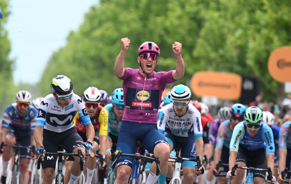 Mads Pedersen, Dirka po Italiji, 3. etapa | Primož Roglič je po enem dnevu spet predal rožnato majico vodilnega na Giru Dancu Madsu Pedersenu. | Foto Guliverimage