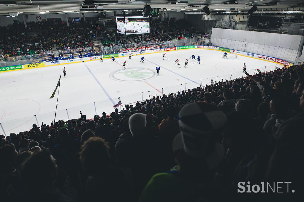 SP v hokeju (Ljubljana): Slovenija - Madžarska