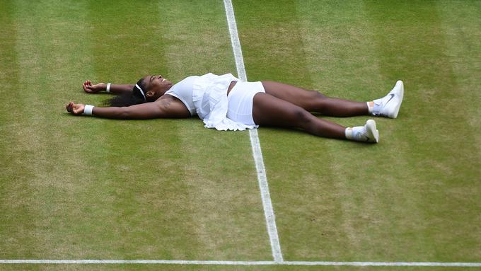 Williamsova je v svež naslov na sveti travi vložila veliko truda, zato je toliko bolj srečna. | Foto: 