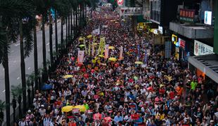 Protestniki v Hongkongu proti zakonodaji o izročitvah Kitajski