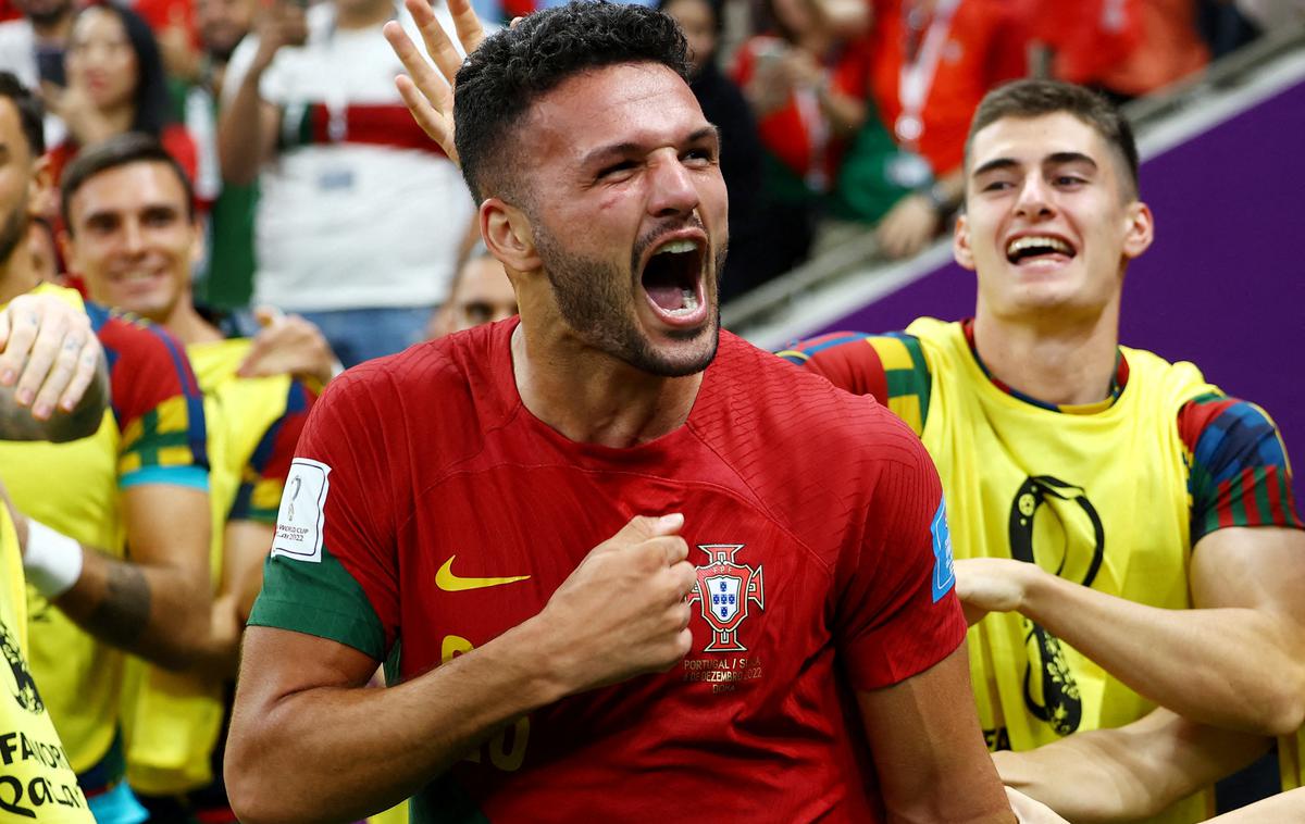 Goncalo Ramos | Goncalo Ramos je na tekmi osmine finala svetovnega prvenstva popeljal Portugalsko do festivala zadetkov. | Foto Reuters