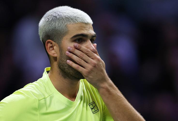 Carlos Alcaraz Carlos Alcaraz je izpadel v drugem krogu pariškega mastersa. | Foto: Reuters