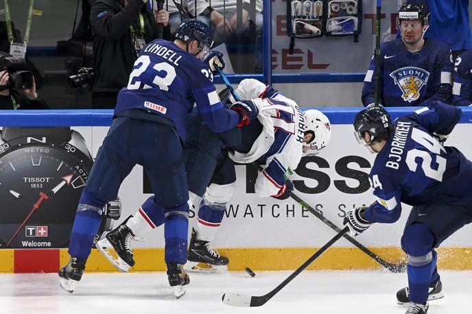 IIHF SP 2022: Finska - ZDA | Finci so si priborili finale. V polfinalu so s 4:3 premagali Američane. | Foto Reuters