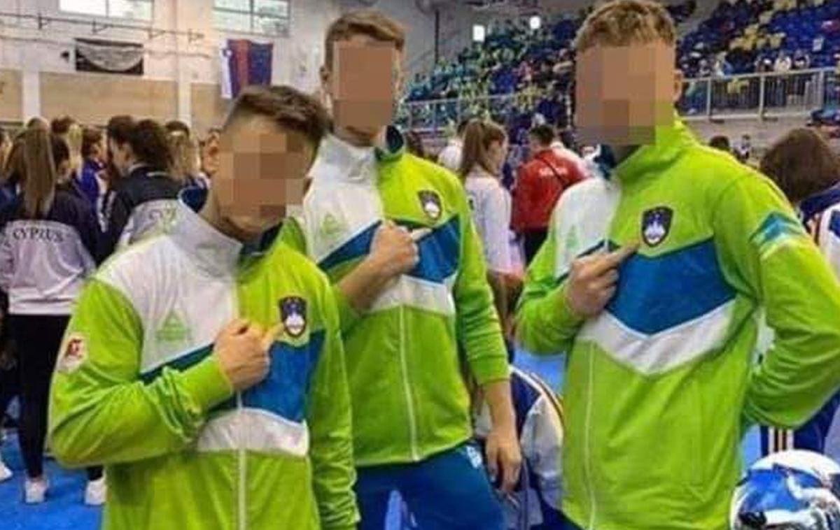 karate blur | Fotografija treh mladoletnih pomurskih karateistov je pošteno razburkala slovensko javnost. 