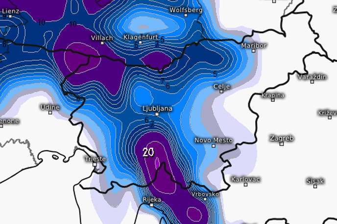 Naslovna | Zimske razmere v oktobru ali novembru pri nas ne bi bile nekaj novega, čeprav niso prav pogoste. | Foto meteologix